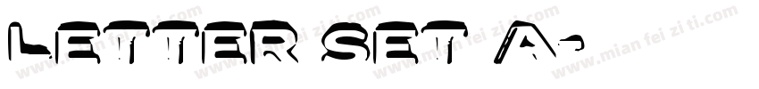 Letter Set A字体转换